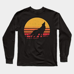 Vintage Wolf Long Sleeve T-Shirt